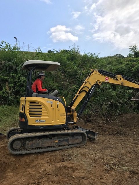 せっかく取ったユンボの免許が本当に活用されとる